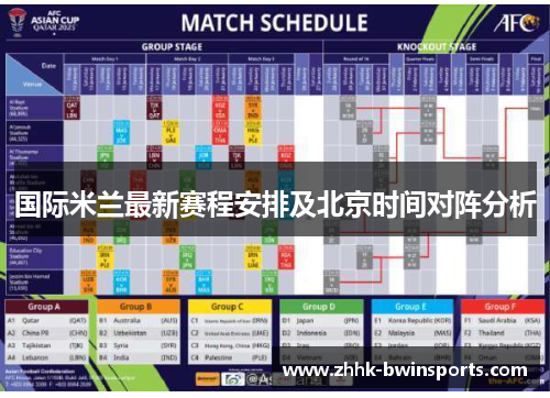 国际米兰最新赛程安排及北京时间对阵分析