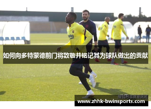 如何向多特蒙德前门将致敬并铭记其为球队做出的贡献